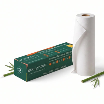 Bamboo Reusable Kitchen Towels 40 Pulls