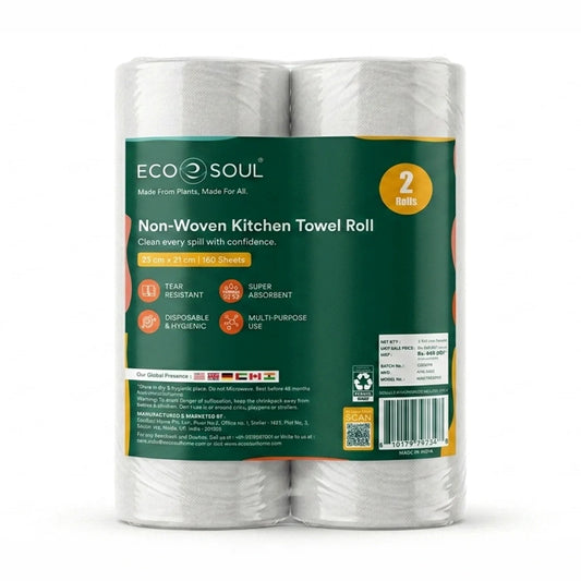 Non Woven Kitchen Towel 160 Pulls (80 Pulls x 2 Rolls)
