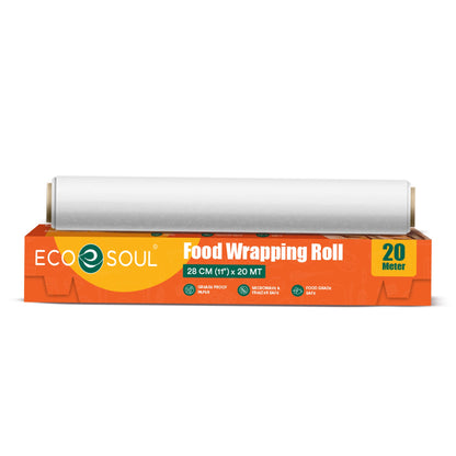 Eco-Friendly Food Wrapping Paper Roll- 11inch x 20 m | Pack of 1