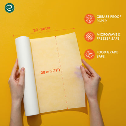 Eco-Friendly Baking Paper Roll- 11inch x 20 m | Pack of 1