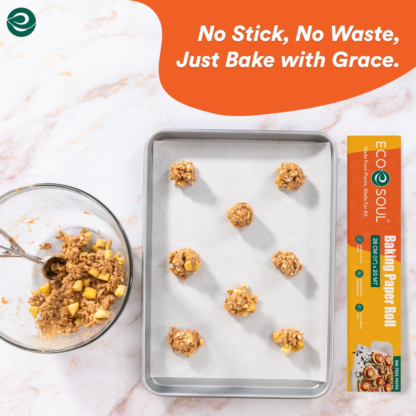 Eco-Friendly Baking Paper Roll- 11inch x 20 m | Pack of 1