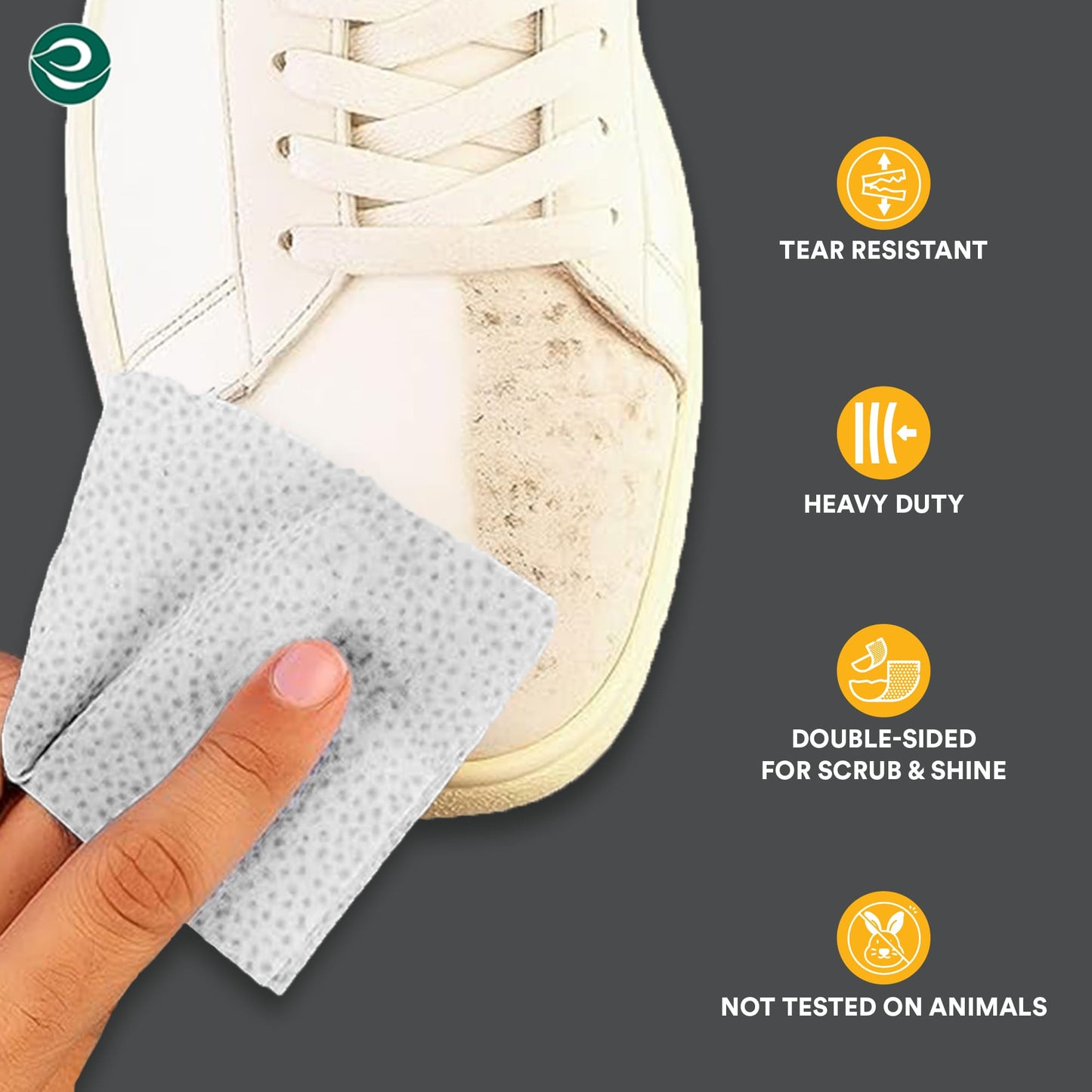 Scrub & Shine Shoe Cleaning Wipes for All Shoes | Pack of 1