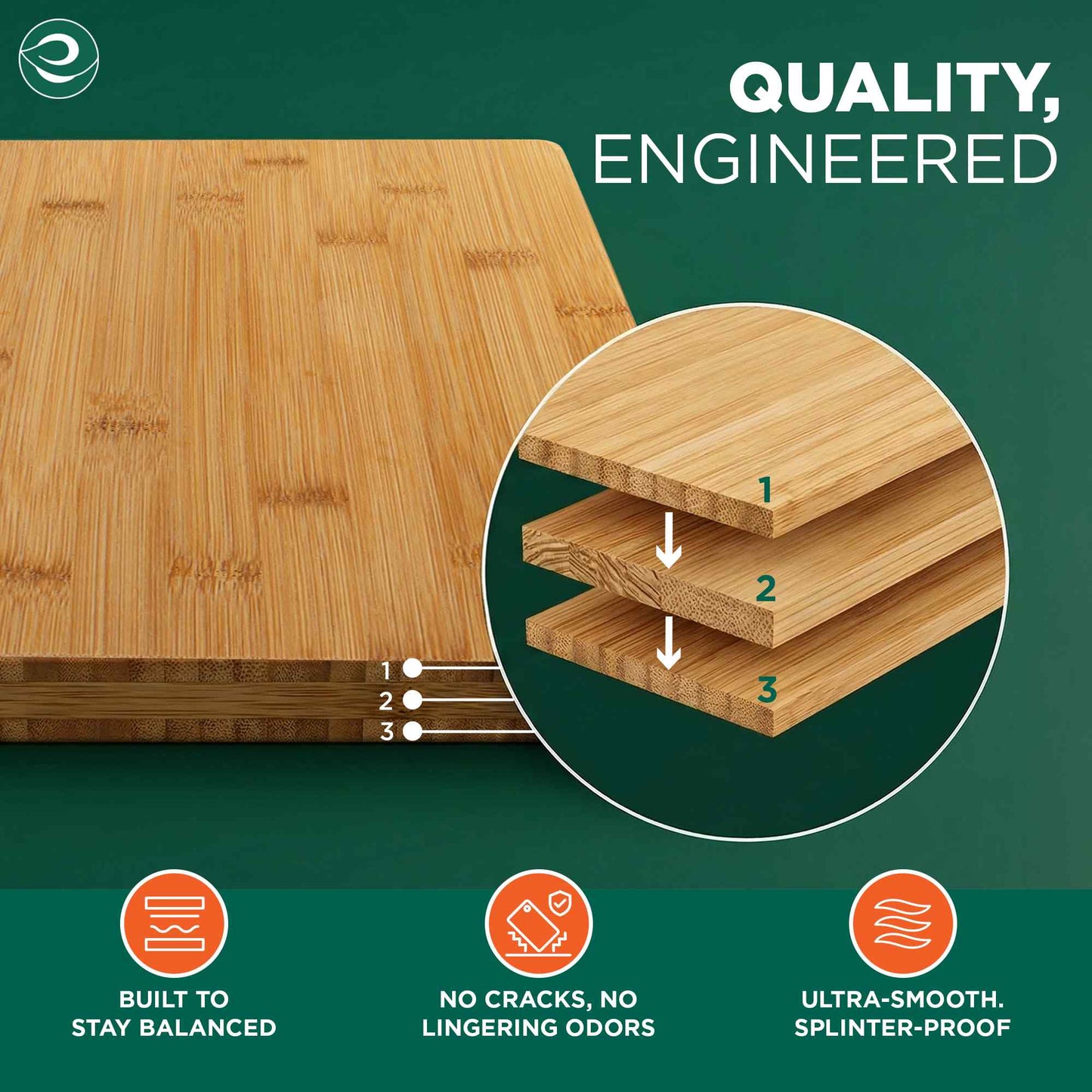 Bamboo Cutting Board | Large | 13"  * 9"