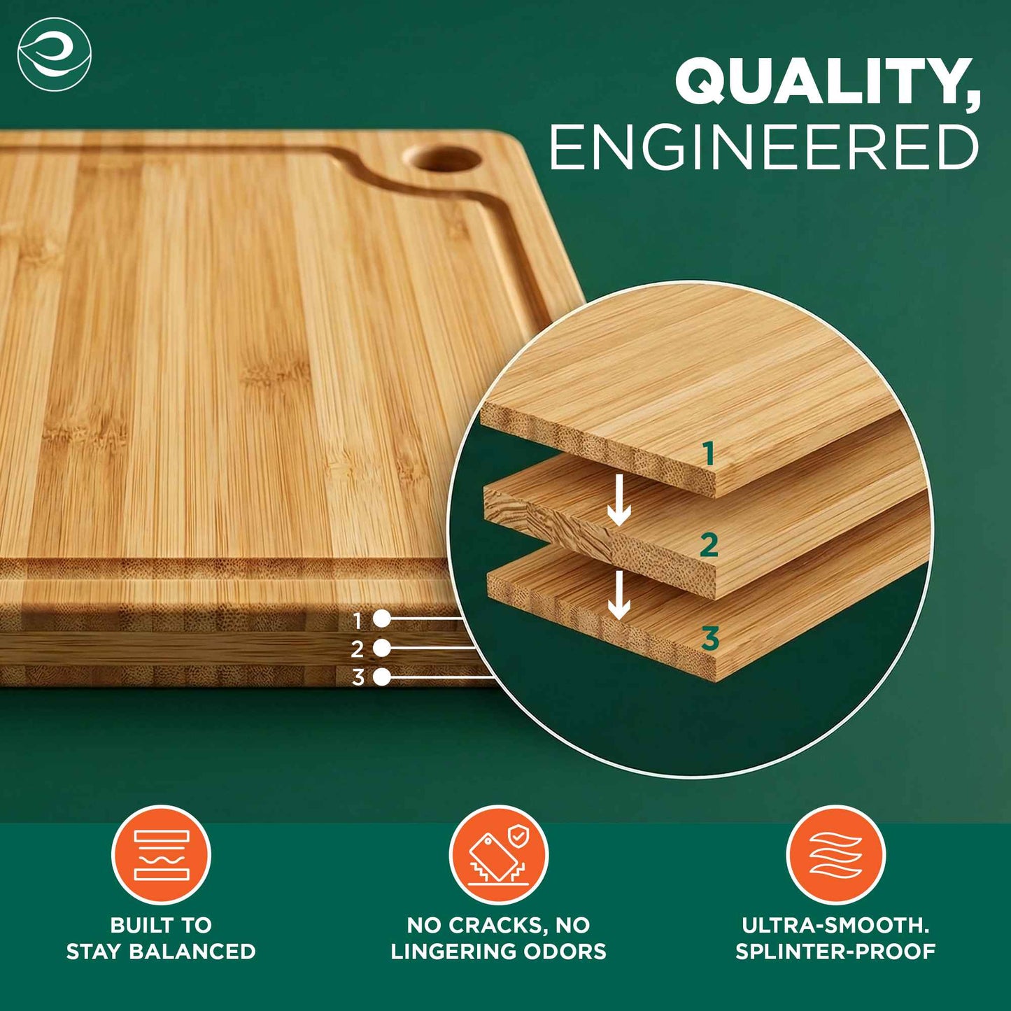 Bamboo Cutting Board | Extra Large | 15" * 10"