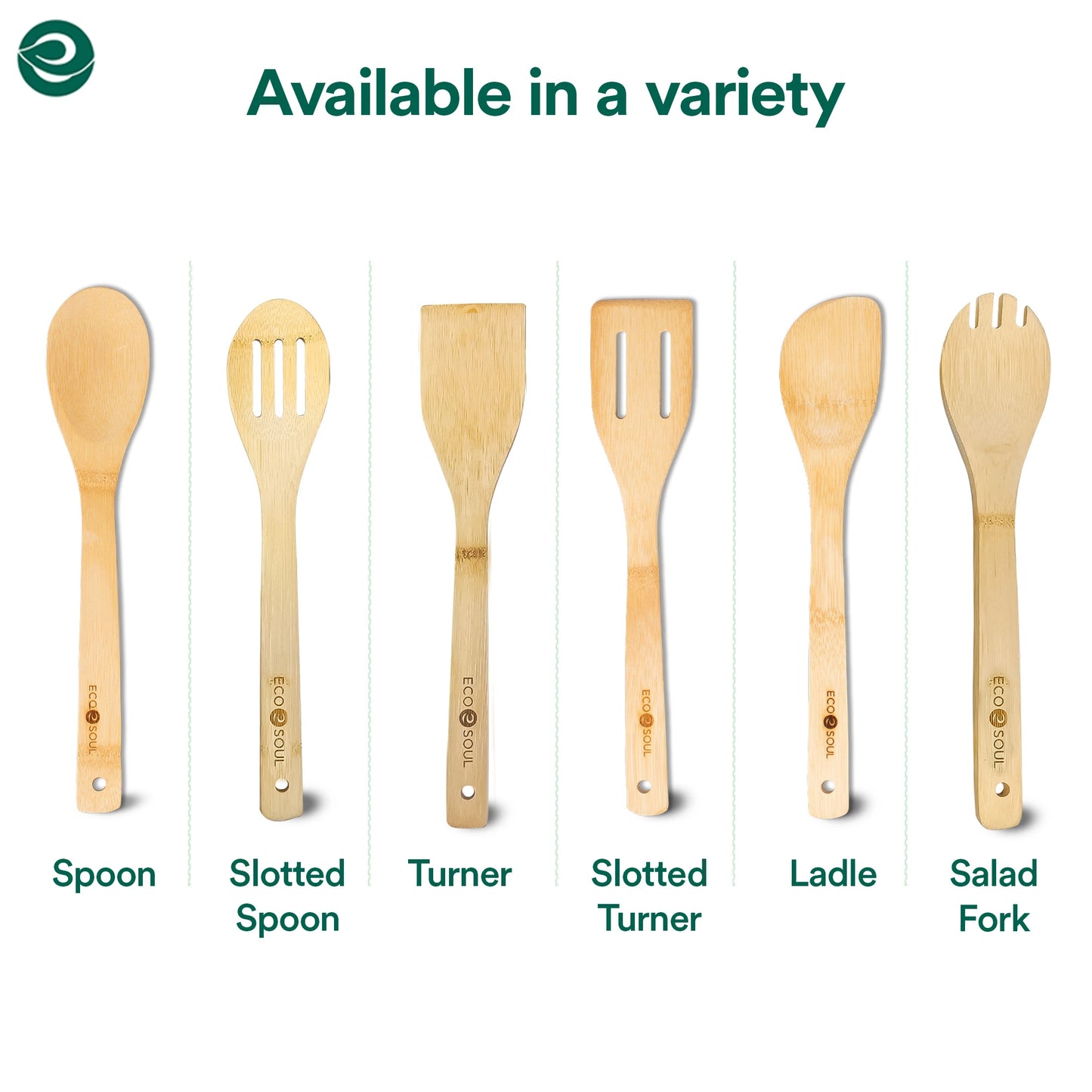 Bamboo Cooking Utensils Set of 6