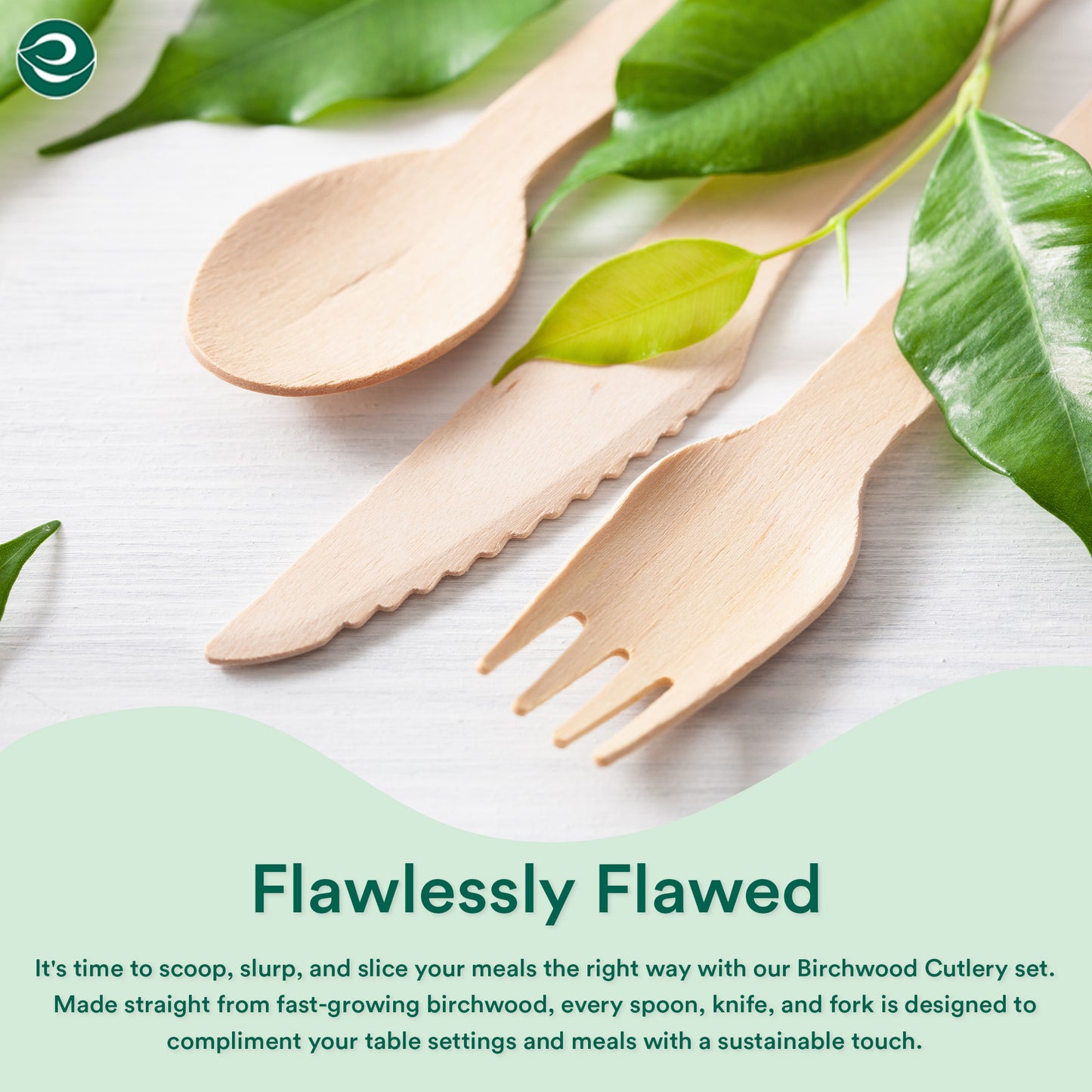 160mm Disposable Wooden Spoons