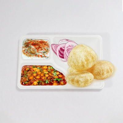 3cp Bagasse Meal Tray