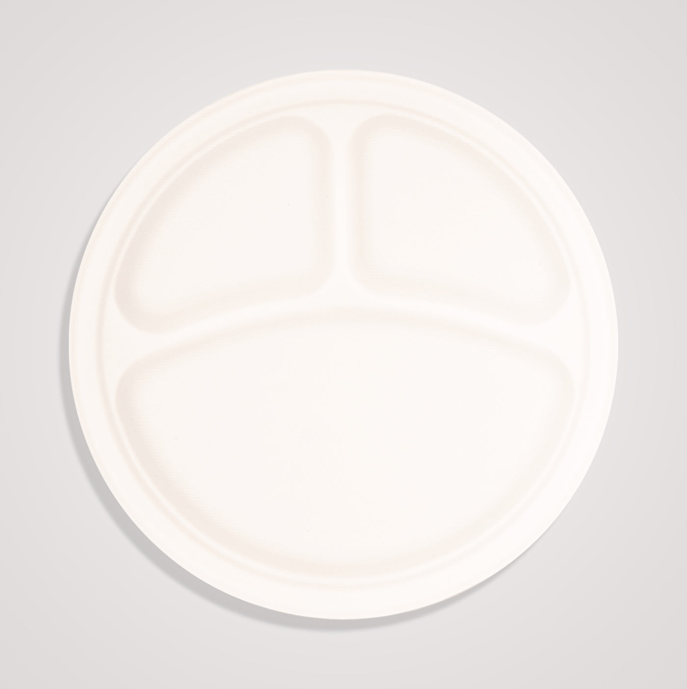 11 Inch Round 4 Compartment Biodegradable Plates
