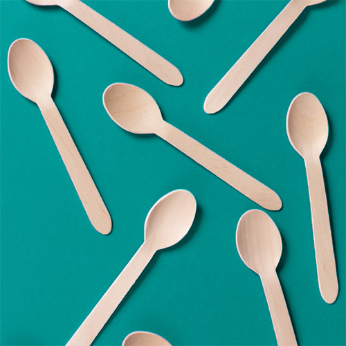 140MM Birchwood Disposable Spoons- Set of 100